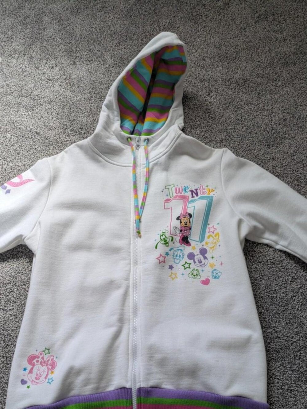 Disney Women's White Hoodie